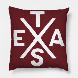 Cool Texas Branding Cowboy Souvenir USA Typography Gift Pillow