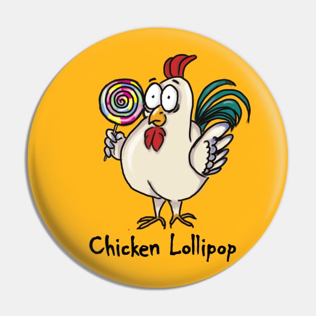 Chicken Lollipop | Grafck x NotPaperArt Pin by Grafck