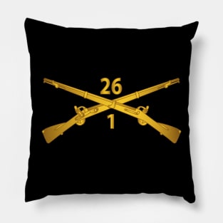 1st Bn 26th Infantry Regiment - w Infantry Br wo Txt X 300 Pillow