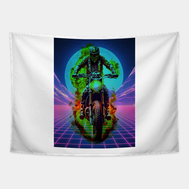 motorcyclist Tapestry by javierparra