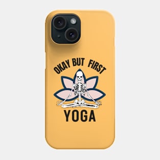 skeleton yoga Phone Case