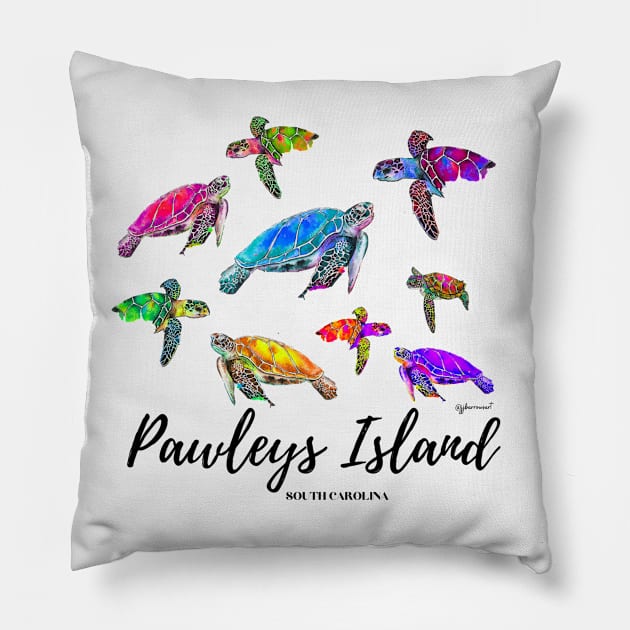 PI Sea Turtles Pillow by JJ Barrows 
