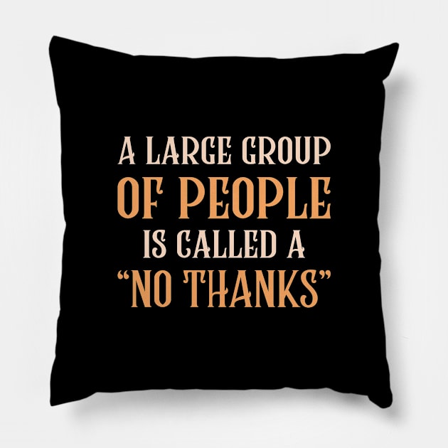 Large Group Of People Pillow by LuckyFoxDesigns