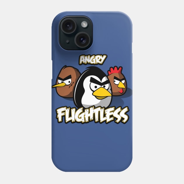 Angry flightless Phone Case by raxarts