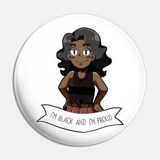 Black Lives Matter Female Cartoon Pin