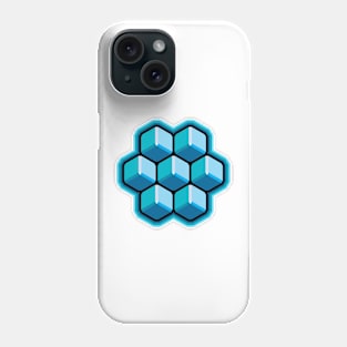 Hypnotic Cubes- Aqua Palette Phone Case