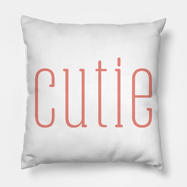 Cutie Tee Pillow by LittleMissy