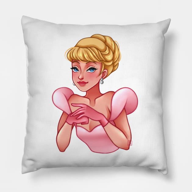Pink Lady C Pillow by Smilla