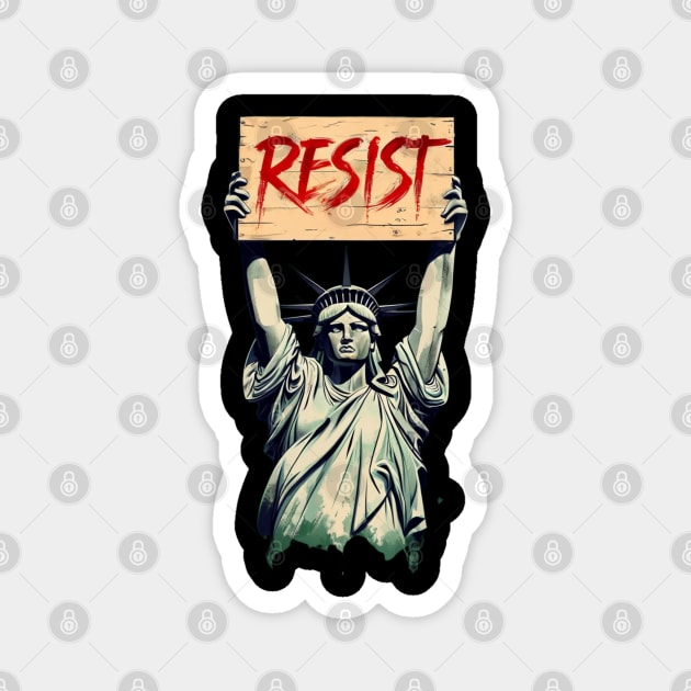 Trump Resist Trump Protest Anti Political Protest Magnet by Creatifly Graphic Tees