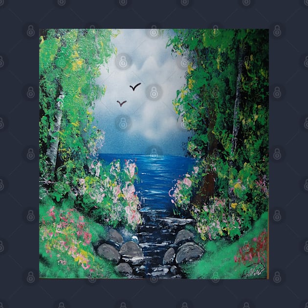 Ocean stream by Edwardtiptonart