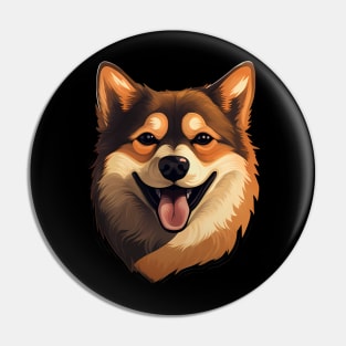 Cartoon Shiba Inu Dog - Cute Shiba Inu Pin