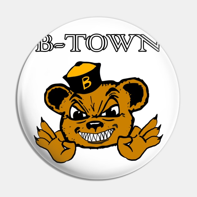 B-Town Bear (Color) Pin by J Dubble S Productions