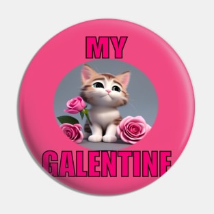 My galentines kitty cat Pin