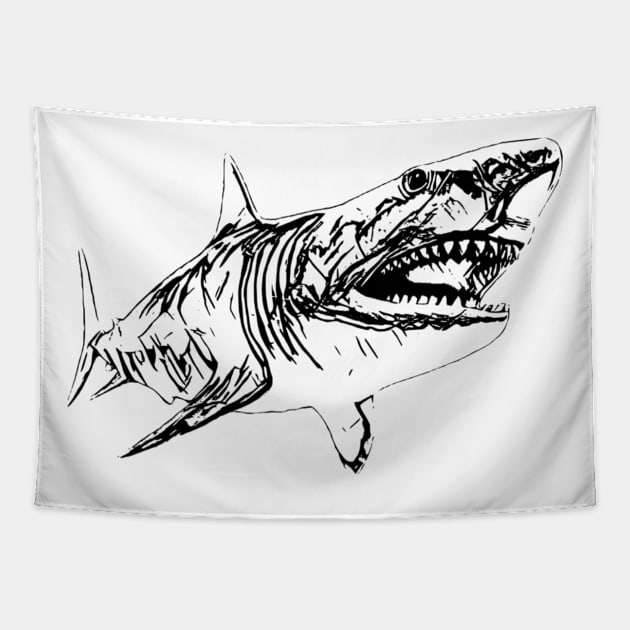 Shark Tapestry by Nimmersatt