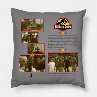 Jurassic Park Synopsis Design Pillow