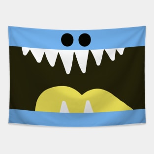 Blue Monster Mouth Tapestry