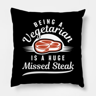 Missed Steak Pillow