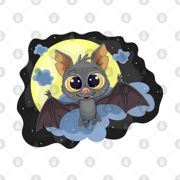 Cute Cartoon Bat. by AndreKENO