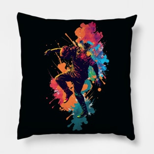 Street Dance - Color Burst 1 Pillow