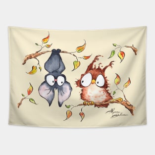 Owl and Bat Tapestry