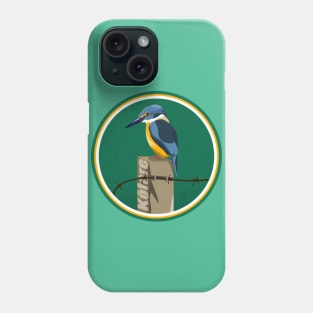 Kingfisher NZ bird Phone Case