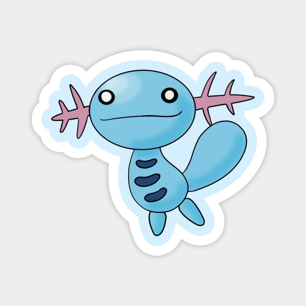 wooper Magnet by MoriaDoesArt