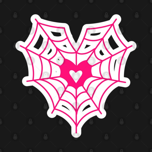Pink Web Heart by kyokyyosei