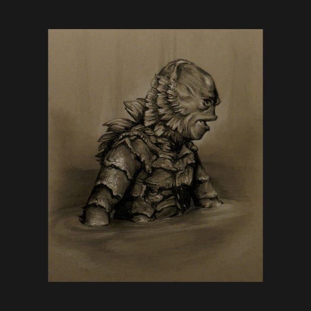 Creature From the Black Lagoon by SepiaDreamscape