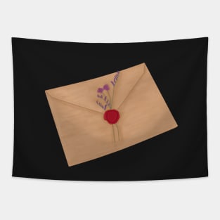 Envelope waxed sealed with flowers Tapestry