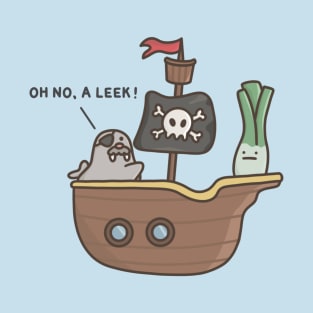 A Pirate Ship Leek T-Shirt