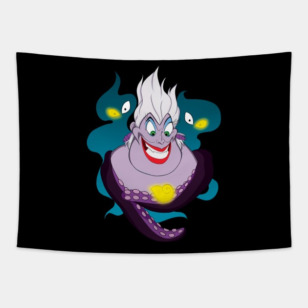 Poor Unfortunate Souls Tapestry by ShadowCas