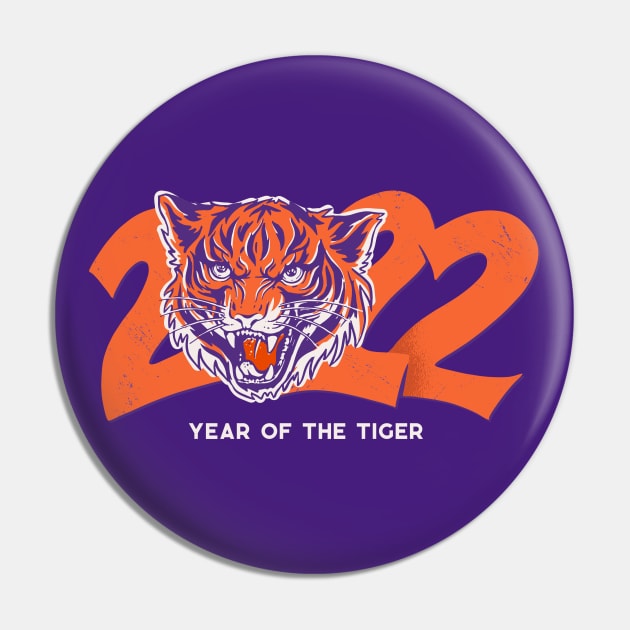 2022 Year of the Tiger // Tiger Football Pin by SLAG_Creative