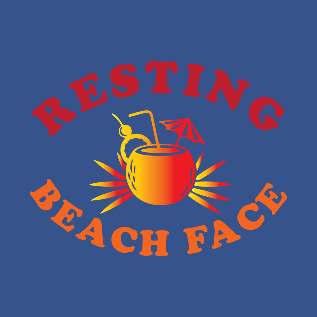 Resting Beach Face - Beach Face - T-Shirt