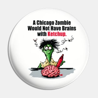 zombie brains cartoon Pin