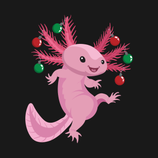 Festive Axolotl (Leucistic) T-Shirt