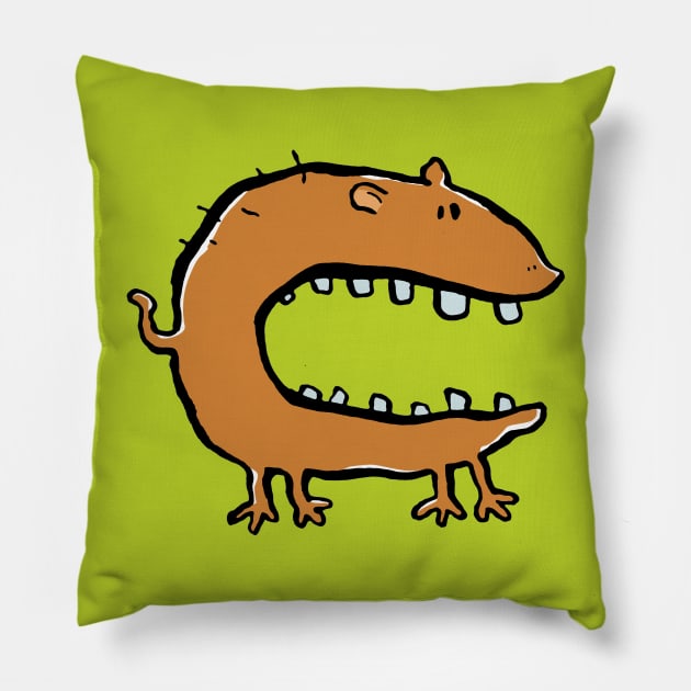 hungry animal Pillow by greendeer