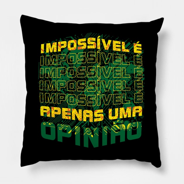 Quotes: Impossibility is just an opinion Pillow by UNLMTD