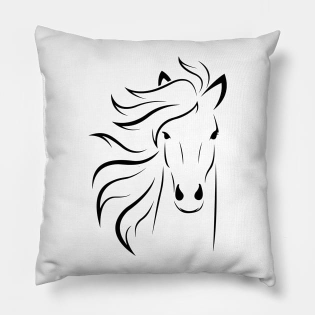 Horse Lovers Pillow by CreativeDesignStore