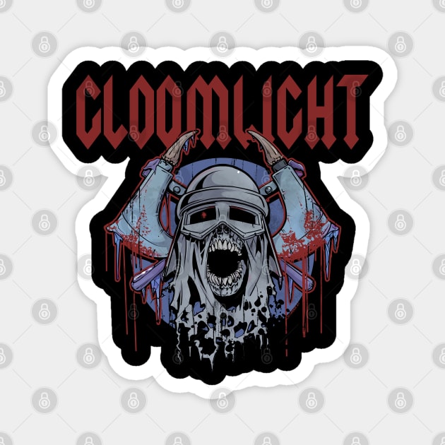 Blood & Frost - Vintage Gloomlight Band Tee Magnet by Gloomlight