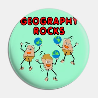 Geography Rocks Pin