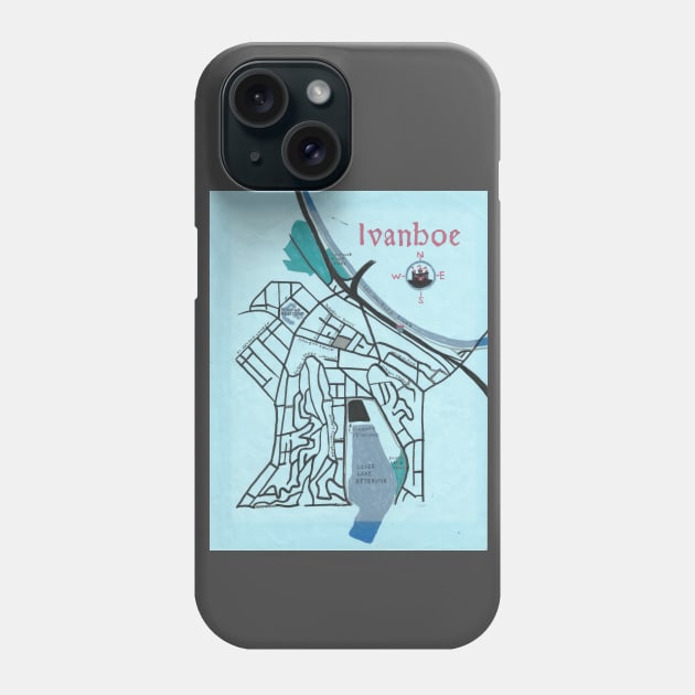 Ivanhoe Phone Case by PendersleighAndSonsCartography