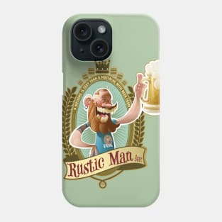 Rustic man beer Phone Case