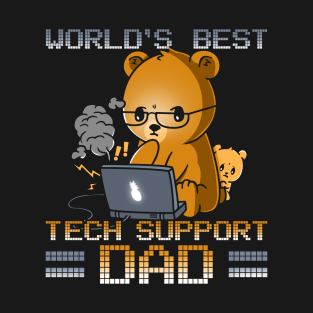 Best Tech Support Dad Father's Day T-Shirt
