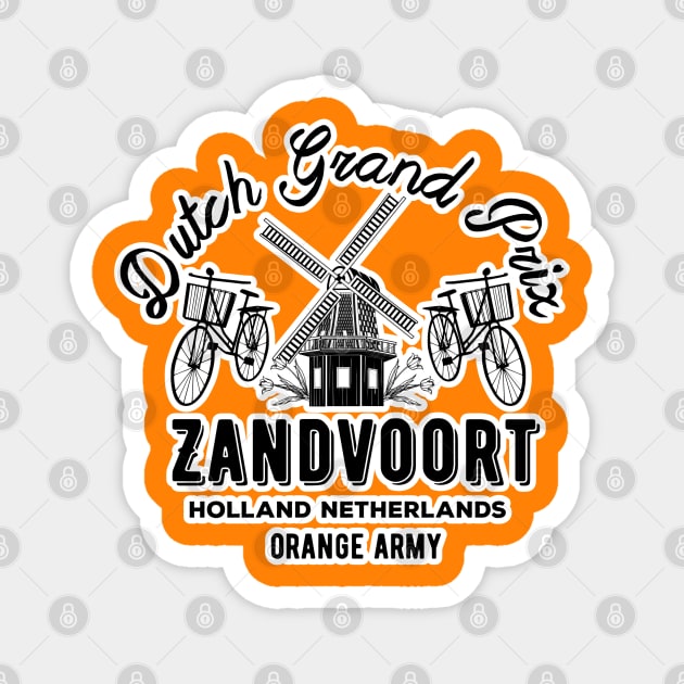 Zandvoort Orange Smoke Magnet by Worldengine