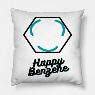 Happy benzene Pillow