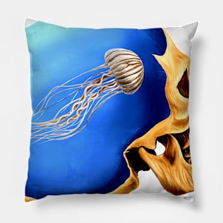 Jellyfish skull Pillow