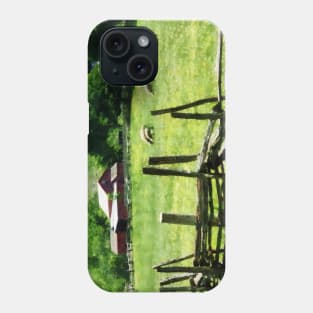 Farms - Sheep Grazing in Pasture Phone Case