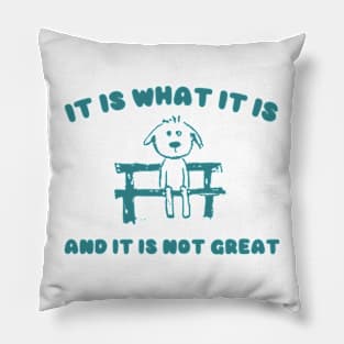 It Is What It Is And It Is Not Great Sweatshirt, Mental Health Sweatshirt, Funny Sweatshirt Women, Meme Sweatshirt, Dog Shirt, Gag Tee Pillow