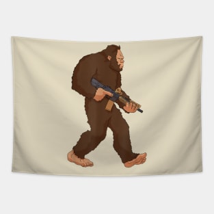 Bigfoot Second Amendment Tapestry