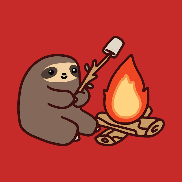 Campfire Sloth by restaurantmar